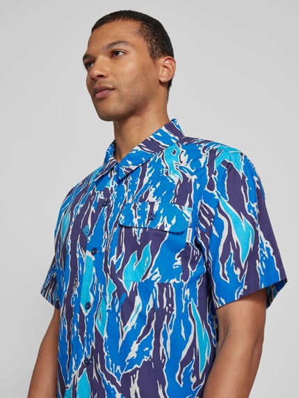 Billionaire Boys Club Vrijetijdsoverhemd met borstzak Blauw - 3