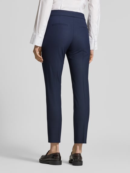HUGO Regular fit smalle broek met viscosegehalte Model 'HILESA' Marineblauw - 5