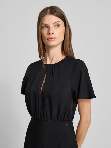 Armani Exchange Midi-jurk met plooien Zwart - 3