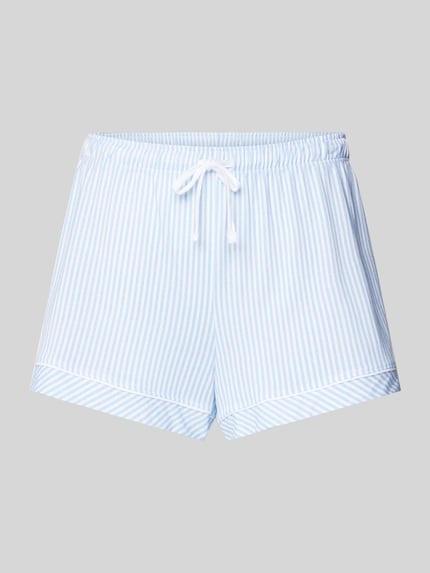 Loose Fit Pyjama-Shorts mit Streifenmuster Shop The Look MANNEQUINE