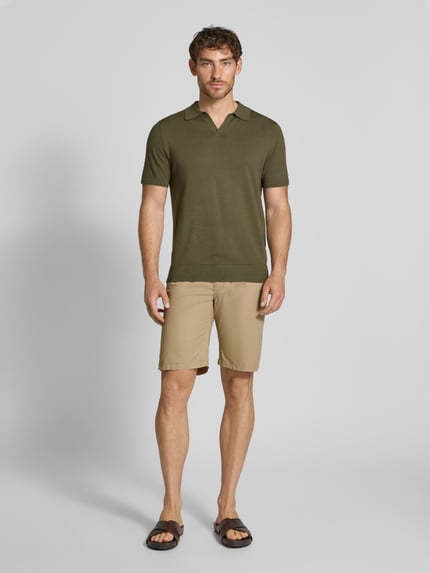 MCNEAL Slim Fit Bermudas mit Eingrifftaschen Beige 1