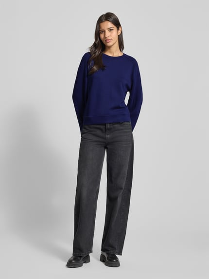 MSCH Copenhagen Sweatshirt aus Viskose-Mix Modell 'Elianna' Dunkelblau 1