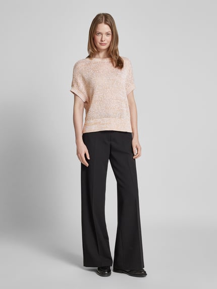 Armani Exchange Strickpullover mit gerippten Abschlüssen Apricot 1