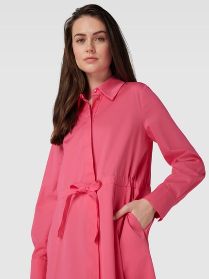 Marc Cain Knielanges Kleid mit Umlegekragen Pink 3