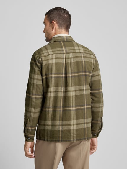 JACK & JONES Premium Slim fit overhemdjack met kentkraag, model 'RAYMOND' Rietgroen - 5