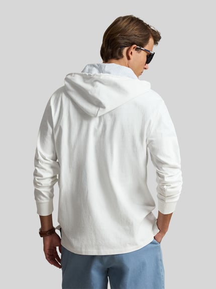 Polo Ralph Lauren Relaxed Fit Hoodie aus reiner Baumwolle mit Polo-Bear-Stitching Weiss 5