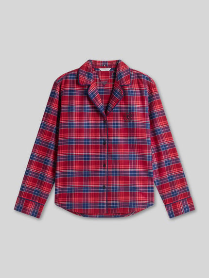 Tommy Hilfiger Pyjama-Set mit Logo-Stitching im 2-teiligen Set Rot 2