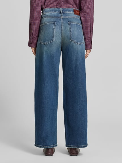 CAMBIO Jeansy o kroju baggy barrel z mieszanka bawełny model 'BAGGY ASYMMETRICAL' Oceaniczny 5