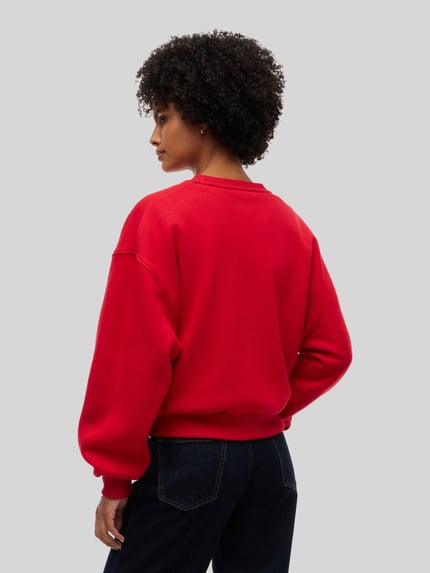 Tommy Hilfiger Sweatshirt mit Logo-Schriftzug Dunkelrot 5