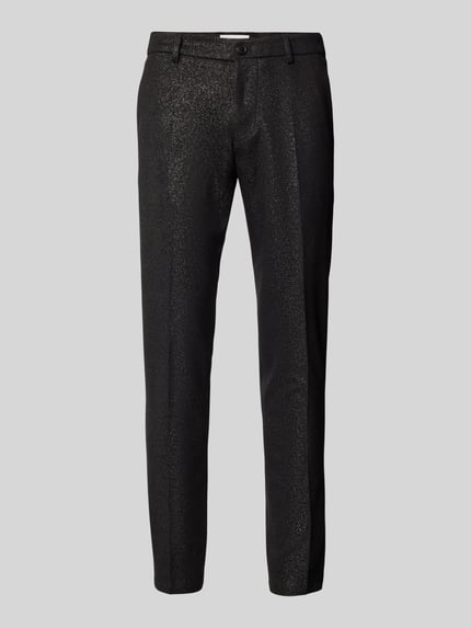 DRYKORN Slim Fit Anzughose mit Gürtelschlaufen Modell 'AJEND' Black 2