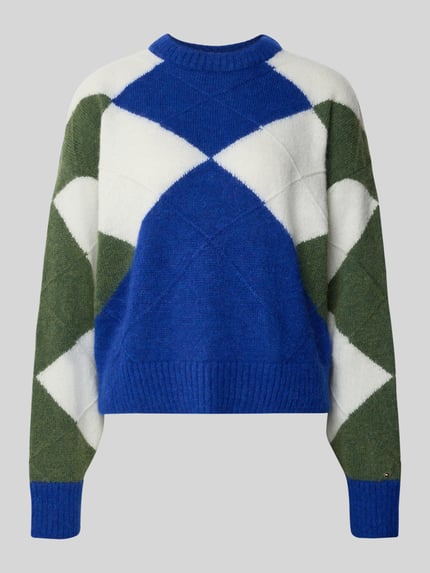 Tommy Hilfiger Relaxed Fit Strickpullover aus Alpaka-Mix Royal 2