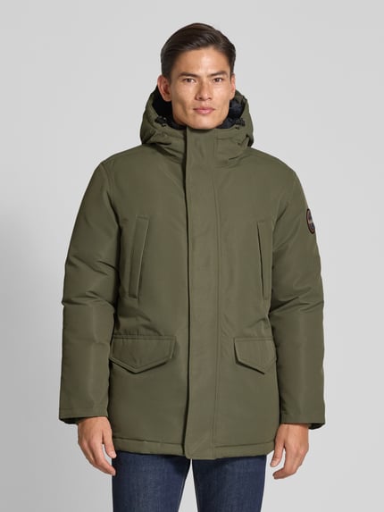 Napapijri Jack met capuchon, model 'CORNIER' Olijfgroen - 4