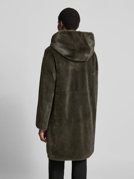 Beaumont Amsterdam Wendemantel aus Kunstfell mit Kapuze Oliv 5