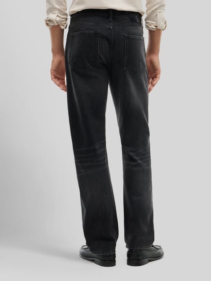 Tommy Hilfiger Straight Fit Jeans aus reiner Baumwolle Modell 'DOVER' Dunkelgrau 5
