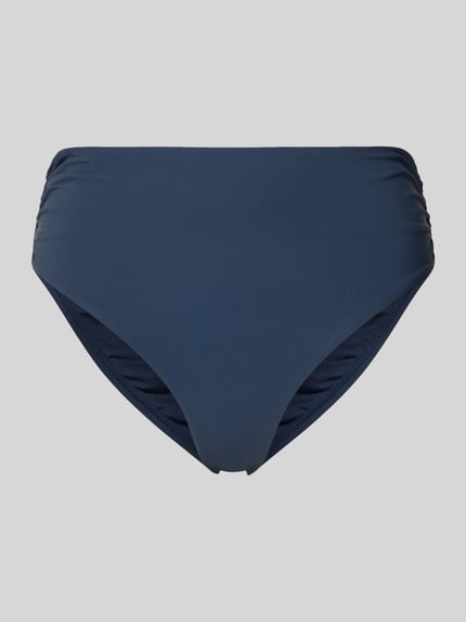 Produktfoto, High Waist Bikini-Slip mit Label-Detail Modell 'SOLID' van Barts in donkerblauw, materiaalmix met stretch, dames bikini-slip