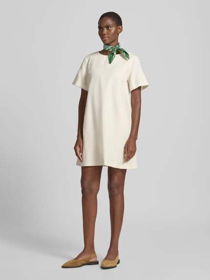 Weekend Max Mara Mini linnen jurk van mix van katoen en linnen model 'ALOA' Wit - 1
