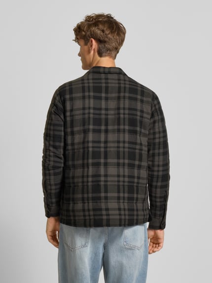 ONLY & SONS Regular fit overhemdjack van puur katoen, model 'GUDMUND' Zwart - 5
