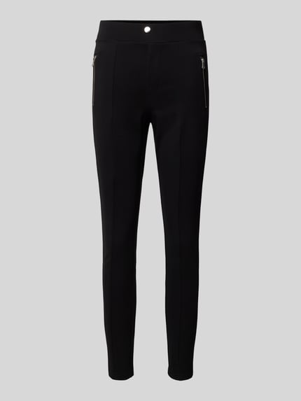 ONLY Legginsy o kroju slim fit z mieszanki wiskozy model ‘NORI’ Czarny 1