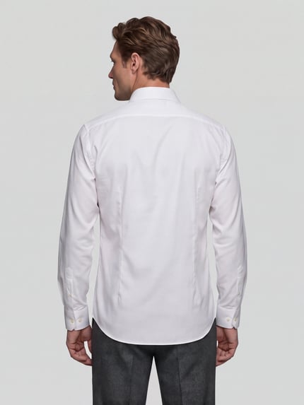 BOSS Slim Fit Businesshemd mit Kentkragen Weiss 5