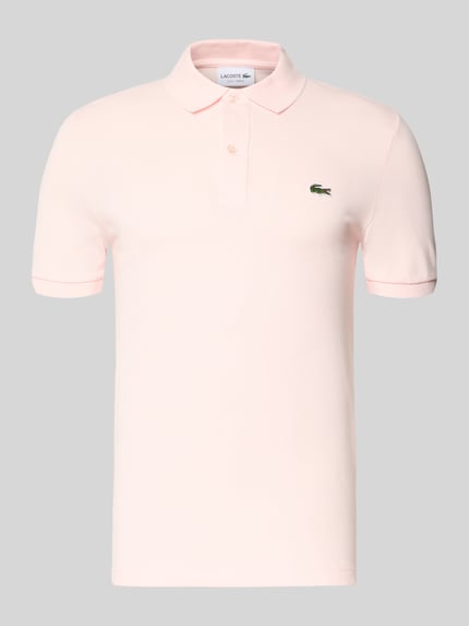 Lacoste Slim Fit Poloshirt aus reiner Baumwolle Hellrosa 2
