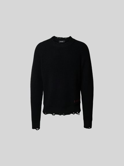 Dsquared2 Sweatshirt im Used-Look Black 2