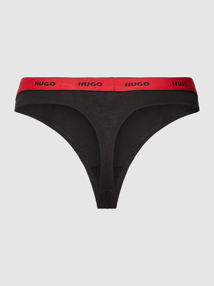 HUGO String mit elastischem Label-Bund Modell 'Carousel' Rot 3