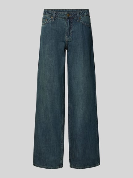 Weekday Low Waist Jeans aus reiner Baumwolle Hellblau 2