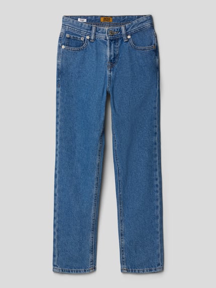 JACK & JONES Jeans met labelpatch, model 'CLARK' Blauw - 1