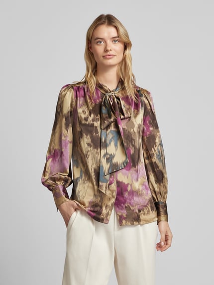 Lauren Ralph Lauren Regular Fit schluppenbluse mit Schleifen-Detail Modell 'KLARYCE' Sand 4