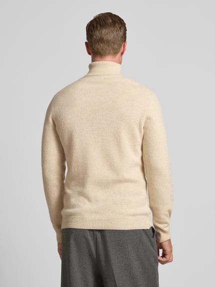Casual Friday Sweter z dzianiny z golfem Złamany biały 5