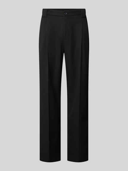 Stoffhose mit Bügelfalten und Eingrifftaschen Shop The Look MANNEQUINE