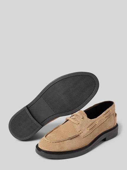 Steve Madden Loafers van echt leer, model 'Rummored' Taupe - 4