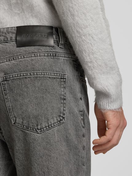 2Y Studios Straight leg jeans in 5-pocketmodel, model 'AMARU' Donkergrijs - 3
