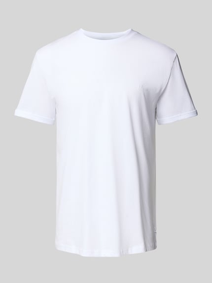 Les Deux T-shirt z okrągłym dekoltem model ‘Norregaard’ Biały 2