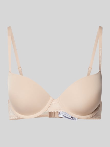 Tommy Hilfiger BH mit Spitzenbordüre Beige 1
