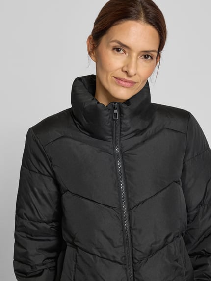 VERO MODA Regular Fit Steppjacke mit Stehkragen Modell 'LIGARIO' Black 3