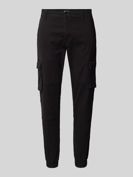 ONLY & SONS Cargobroek met elastische pijpboorden, model 'CANS STAGE' Zwart - 2