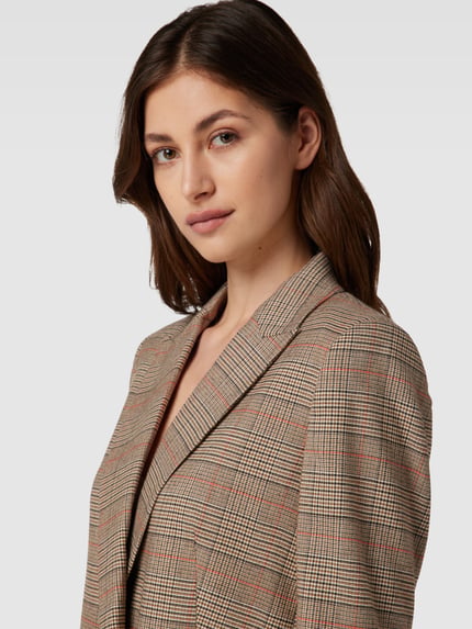 Christian Berg Woman Selection Blazer mit Hahnentrittmuster Camel 3