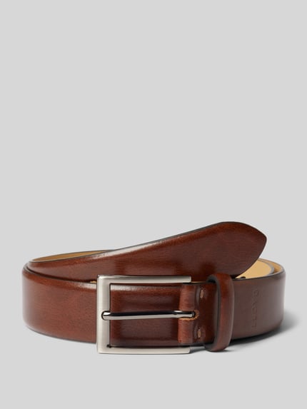 LLOYD Men's Belts Ledergürtel mit Label-Prägung Mittelbraun 1