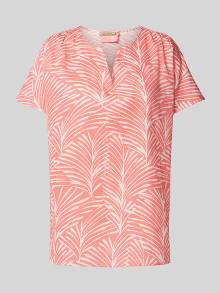 Smith and Soul Blouse met all-over motief Felroze - 2