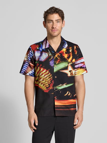 Paul Smith Freizeithemd mit Knopfleiste Black 4