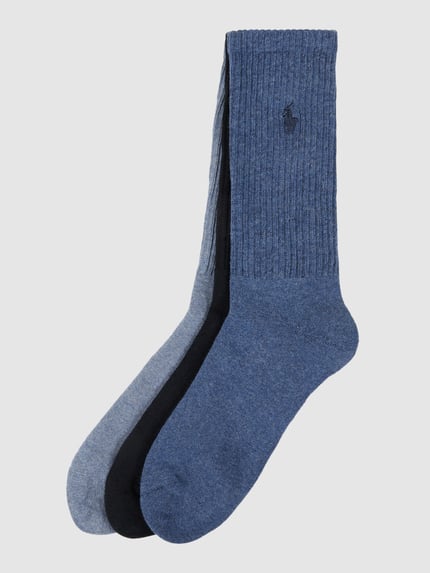 Polo Ralph Lauren Underwear Socken mit Stretch-Anteil im 3er-Pack Jeansblau 1