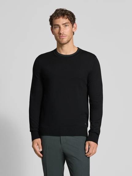 Paul Smith Regular Fit Strickpullover aus reiner Wolle Black 4