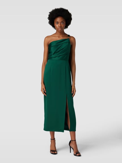 Adrianna Papell Abendkleid mit One-Shoulder-Träger Dunkelgruen 4