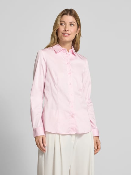 Christian Berg Woman Overhemdblouse met knoopsluiting Lichtroze - 4