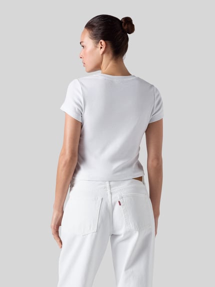 Levi's® Regular Fit T-Shirt aus Baumwoll-Mix Weiss 5