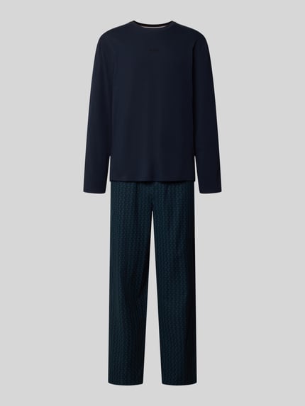 BOSS Pyjama-Set Modell 'Chris Long Set' Marine 1