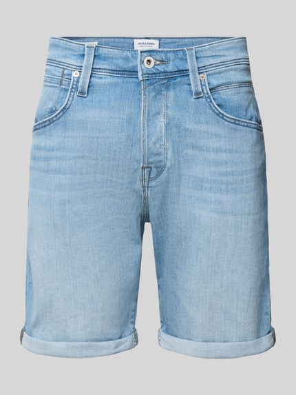 JACK & JONES Regular Fit Jeansshorts im 5-Pocket-Design Modell 'RICK' Hellblau 2
