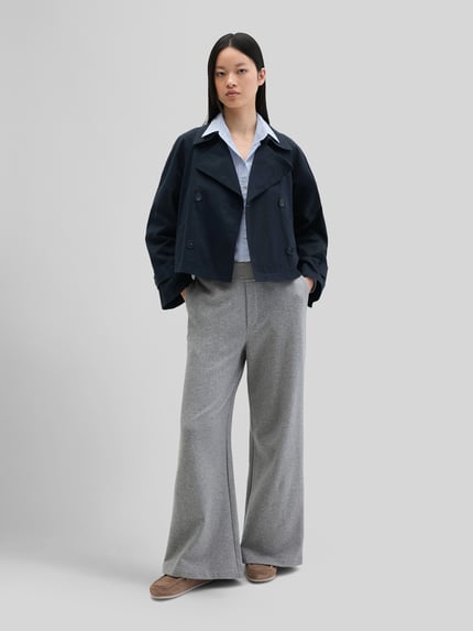 Marc O'Polo Relaxed Fit Trenchjacke aus Baumwolle Marine 1