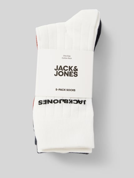 JACK & JONES Socken mit Label-Detail Modell 'SOLID' im 3er-Pack Rostrot 3